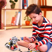 Combine Tart Robotics hardware with your own building blocks to build simple and fun robots.